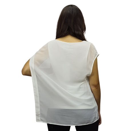 Blusa Vero Moda Blanco  Style LUCIA FLOWER S/S TOP(TP-EC-2)