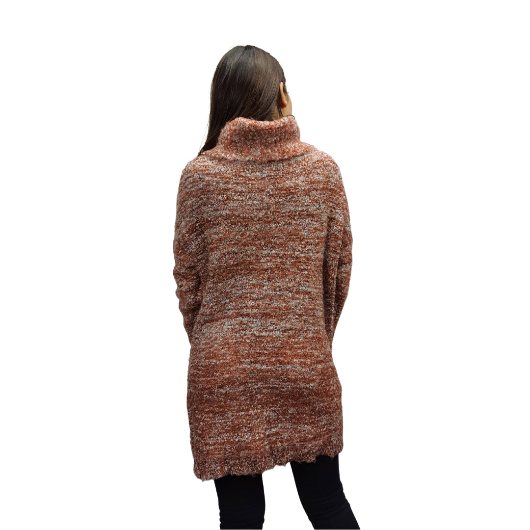 Sweater Vero Moda Coral Style COCOA L/S LONG KNIT(VMC-BN-CT-2)