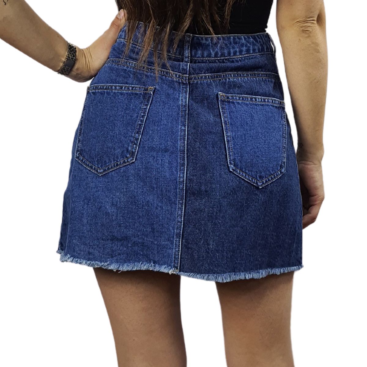 Falda Vero Moda Azul Oscuro Style NAPOLEON HW DENIM SKIRT(NC)