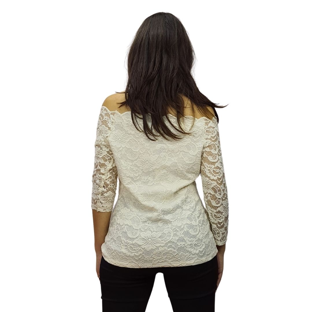 Blusa Vero Moda Beige Style RETAIL NICOLA  3/4 JERSEY TOP(BN)