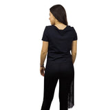 Blusa Vero Moda Negro Style TASSELS S/S TOP(TP-ET-3)