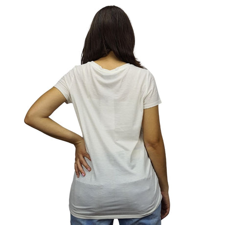 Polera Vero moda Blanco  Style FERN S/S TOP(CR)
