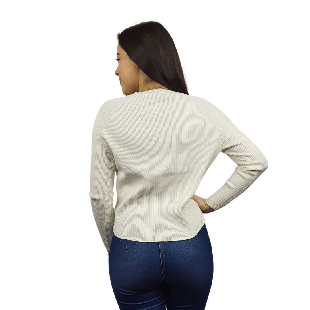 Sweater Vero Moda Blanco Style LUCY L/S KNIT(UM)