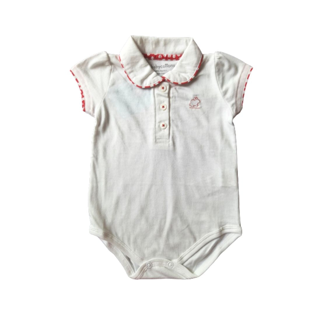 Body Babycottons  C/BB Luna MC Blanco