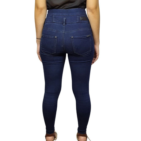 Pantalon Vero Moda Azul  Style ZENOBIA IVAN 9/10 HW X-SLIM JEANS(NR)