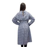 Vestido Vero Moda Azul Style PEANUT L/S SHIRT DRESS(LL)