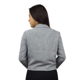 Blazer Vero Moda Gris Style LINEN 3/4 BLAZER(VMC-RN)