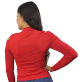 Blusa Vero Moda Rojo Style KIM L/S KNIT(VMC-BT)