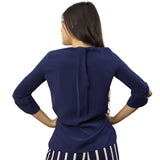 Blusa Vero Moda Azul Oscuro Style EILEEN 3/4 TOP(VMC-TP)