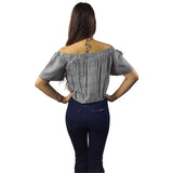 Top Vero Moda Gris  Style CANDEL 1/2 TOP(FL)