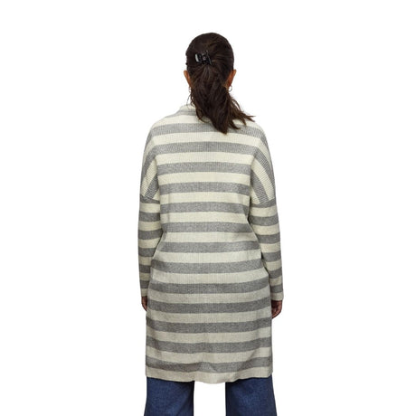 Vestido Vero Moda Blanco y Gris  Style KATE 7/8 KNIT DRESS(PM-EC-2)