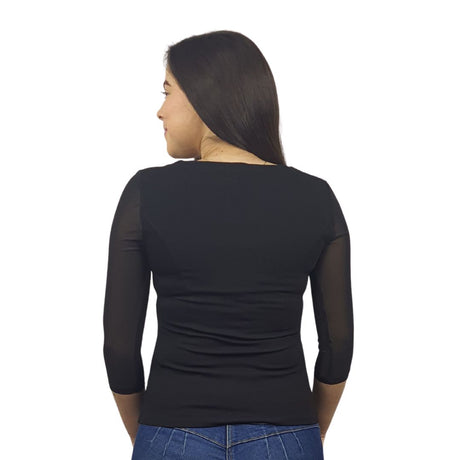 Blusa Vero Moda Negro Style TIFFANY 3/4 JERSEY TOP(VMC-UM)