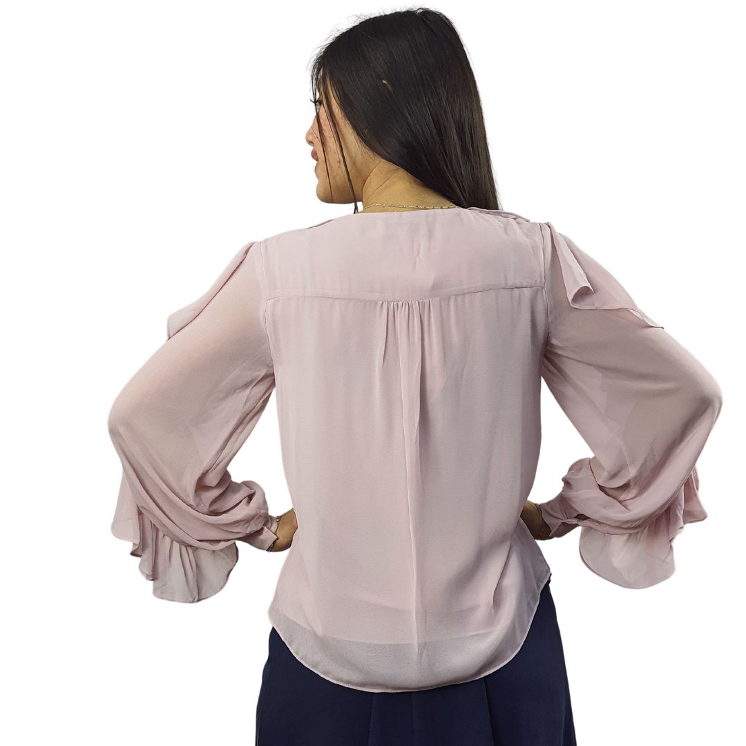 Blusa Vero Moda Rosa Vieja Style AMY L/S SHIRT(VMC-BJ)