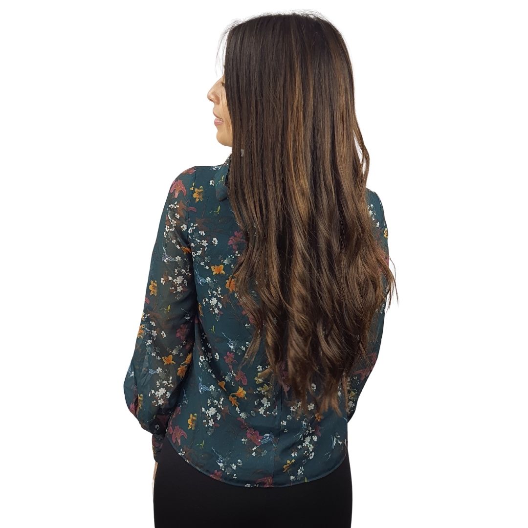 Blusa Vero Moda Verde Style LILY L/S TOP(VMC-PF)