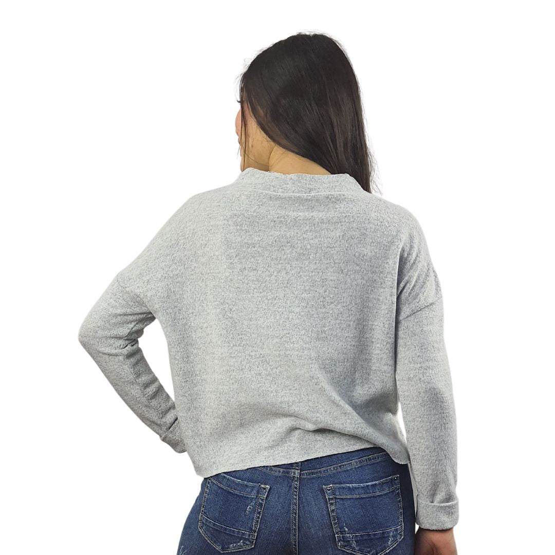 Sweater Vero Moda Gris Claro Style ALLON L/S TOP(NL)