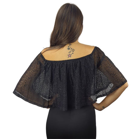 Top Vero Moda Negro Style JENNY SHORT LOOSE S/S TOP(CR)