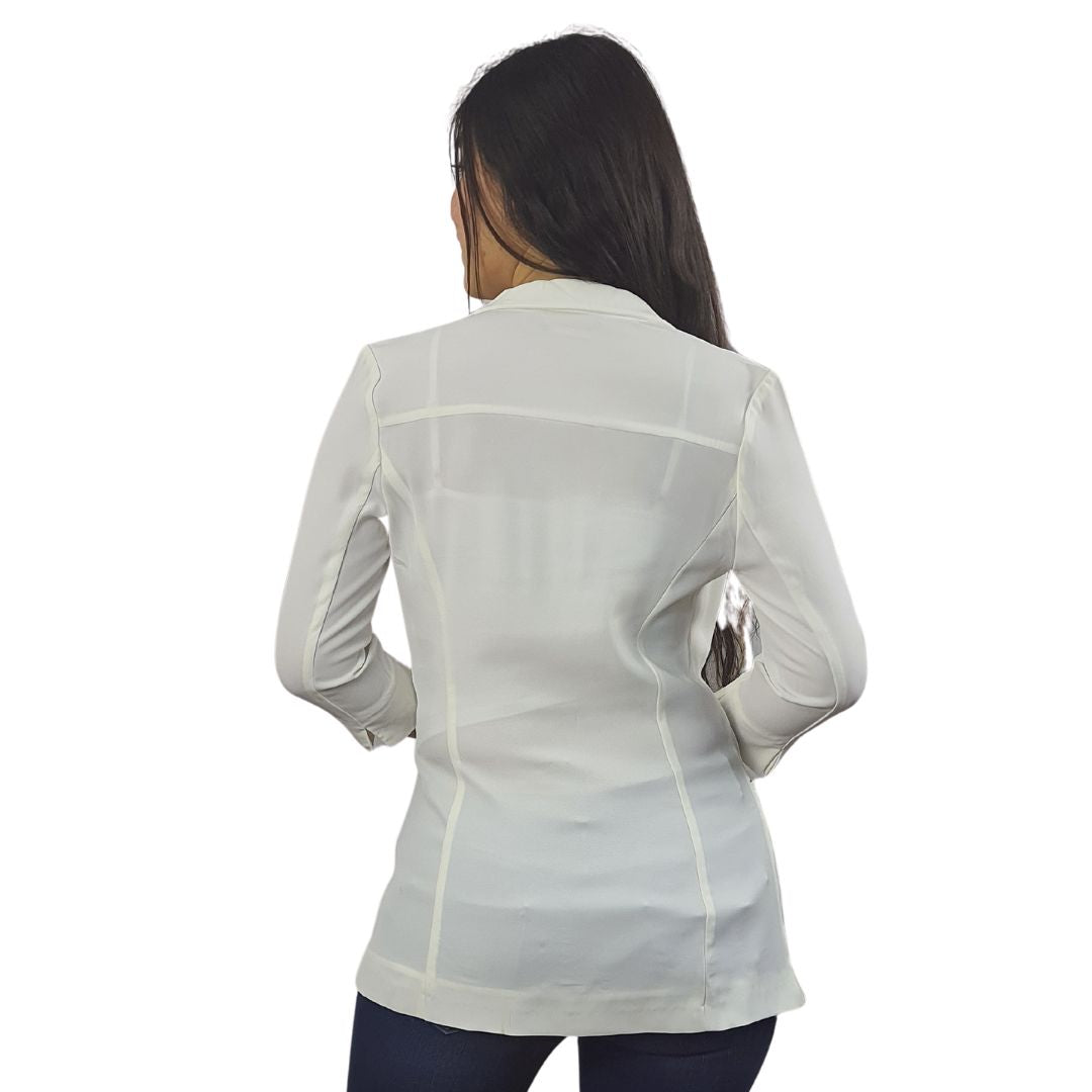 Blazer Vero Moda Blanco Style IRMA 3/4 BLAZER(VMC-HH)