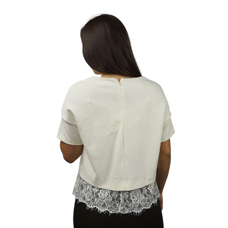 Blusa Vero Moda Crema  Style DOUBLE S/S JERSEY TOP(VMC-CR)