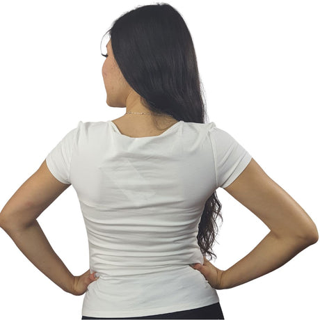 Polera Vero Moda Blanco Style BUNNY BASIC S/S TOP(CR)