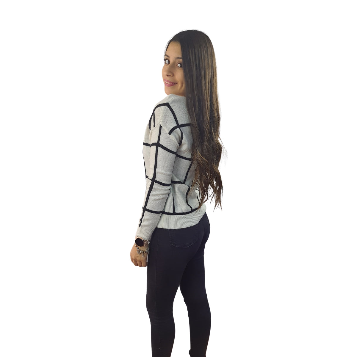 Sweater Vero Moda Blanco Style WEISS L/S KNIT(UM)