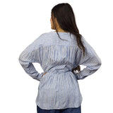 Blusa Vero Moda Azul Style SILHOUETTE L/S SHIRT(SL)