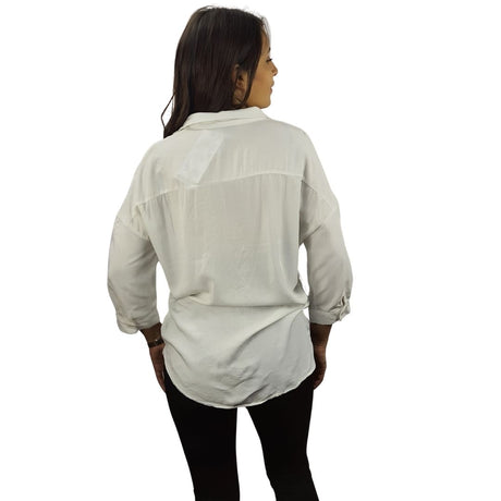 Blusa Vero Moda Blanco Style TOURIST LOVE 9/10 SHIRT(LL)