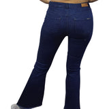 Jeans Vero Moda Azul Oscuro Style COUNT 9/10 MW SLIM BOOTCUT JEANS(NR)