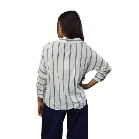 Blusa Vero Moda Blanco Style SLOPE TINA STRIPE 3/4 SHIRT(NC)