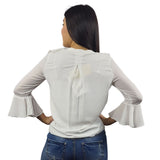 Blusa Vero Moda Blanco Style GIGI 3/4 SHIRT(VMC-DR)