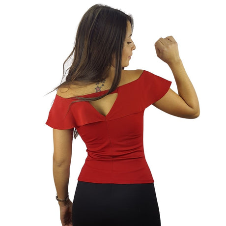 Blusa Vero Moda Rojo Style OLIVE S/S TOP(HH)