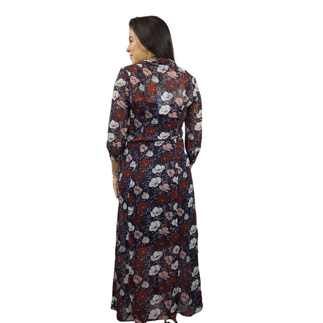 Vestido Veromoda Azul Style KRISTEN 3/4 LONG SHIRT SET(RN)