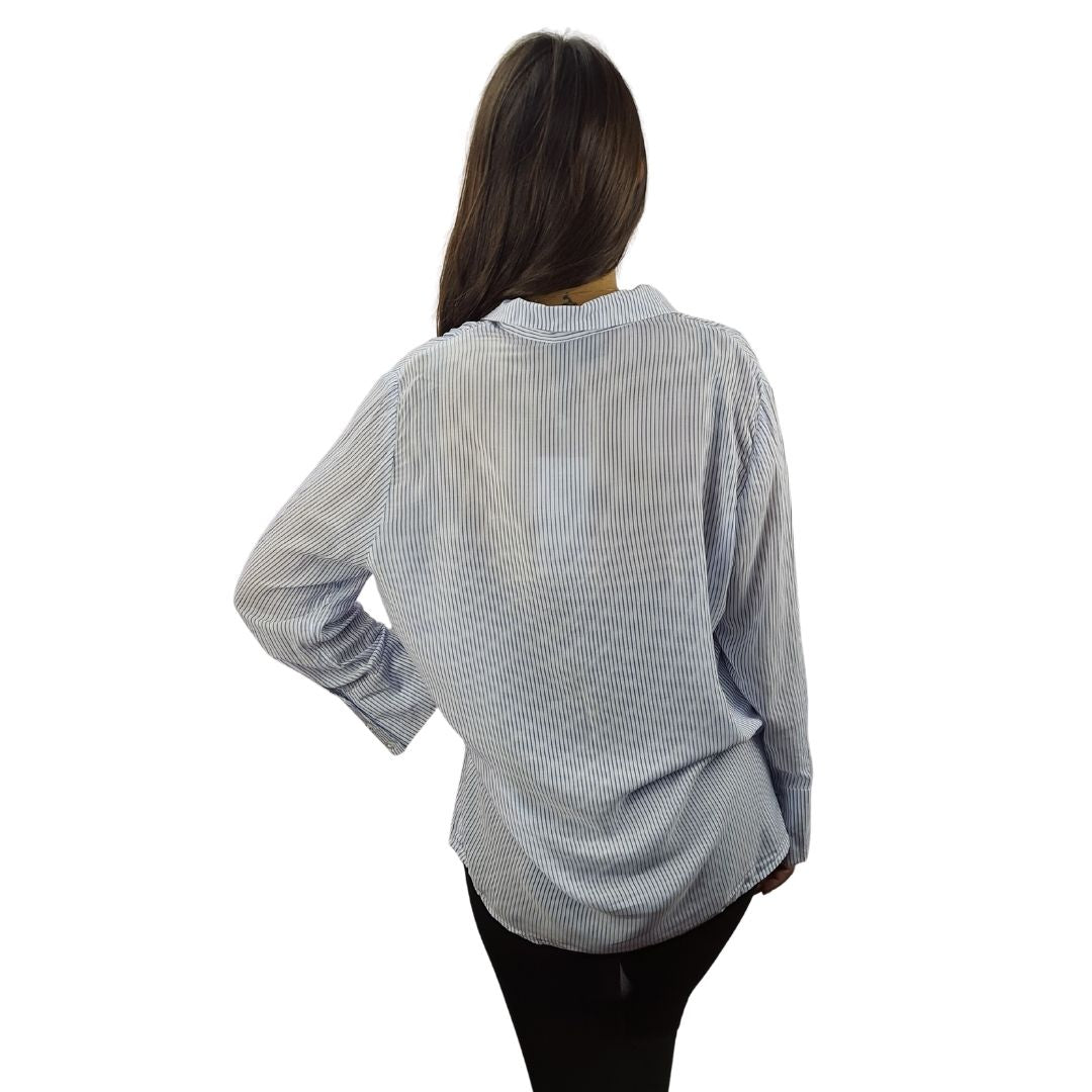 Blusa Vero Moda Azul Style ARCTIC 3/4 SHIRT(FL)