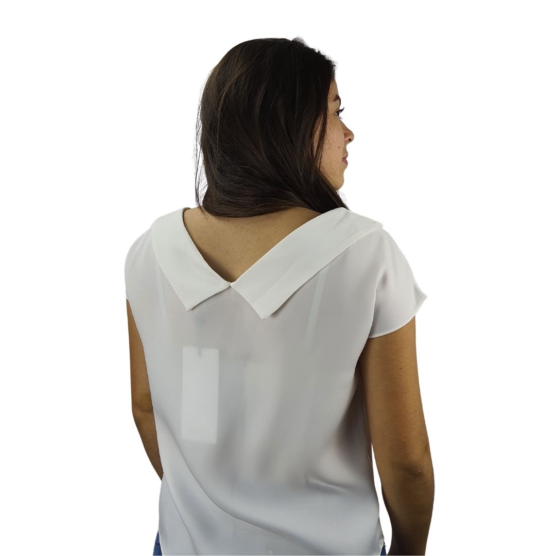 Blusa Vero Moda Blanca Style FREE S/S SHIRT(CR)