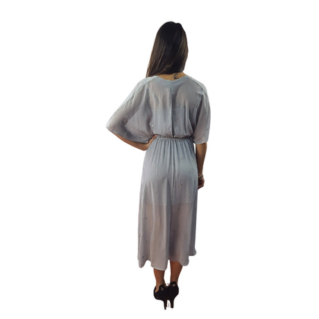 Vestido Vero Moda Gris  Style BLANCHE 1/2 DRESS SET(FL)