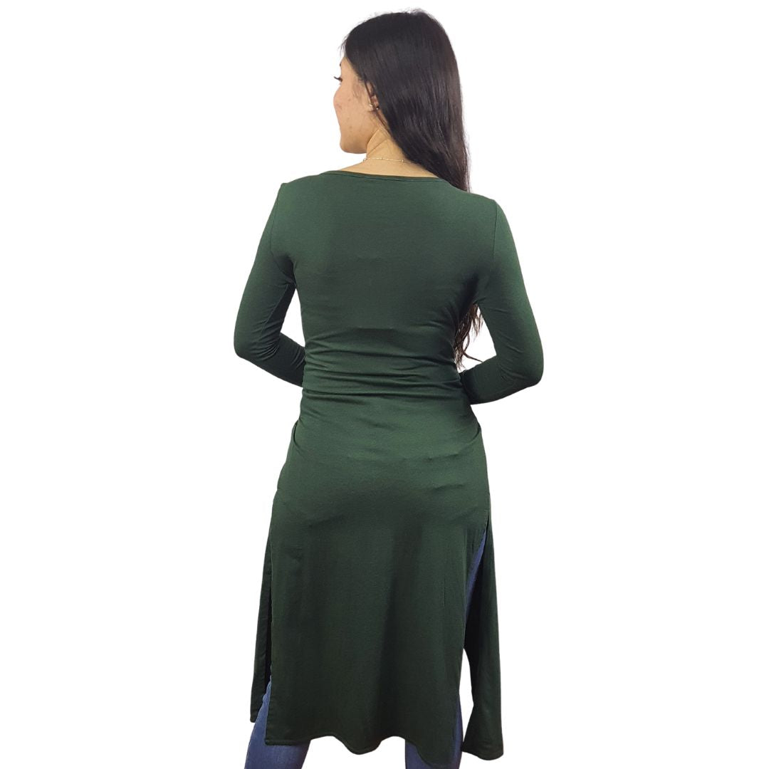 Tapado Vero Moda Verde Style GRACE SOLID L/S LONG CARDIGAN(PM-EC-2)