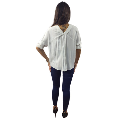 Camisa Vero Moda Blanco Style MAY SOLID 3/4 SHIRT(TP)