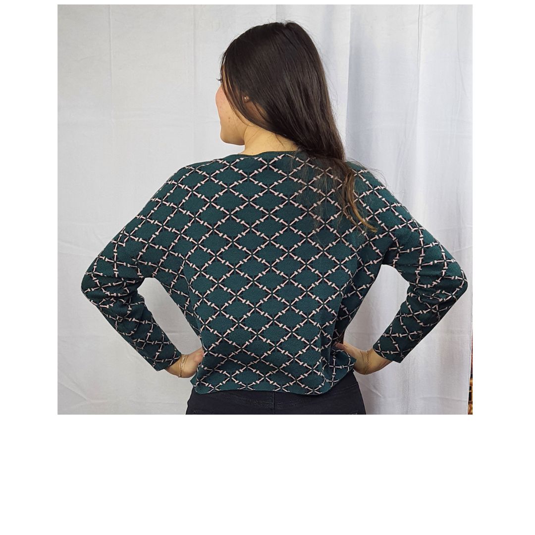 Sweater Vero Moda Verde Style LESSI L/S KNIT(MW-ET-2)