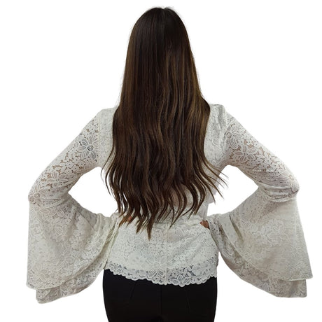 Blusa Vero Moda Blanca Style DOLCE LACE L/S TOP(NR)