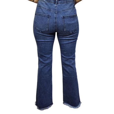 Pantalon Vero Moda Azul Oscuro Style JEFF 9/10 MW MB JEANS(NC)