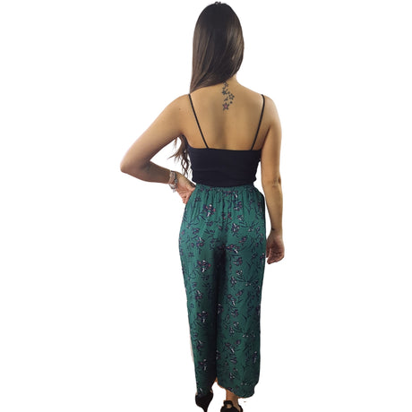 Pantalon Vero Moda Verde Style FUCHSIA 9/10 WIDE PANTS(NN)