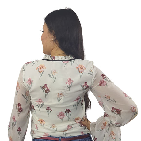 Blusa Vero Moda Blanco Style IRIS L/S TOP(VMC-DR)