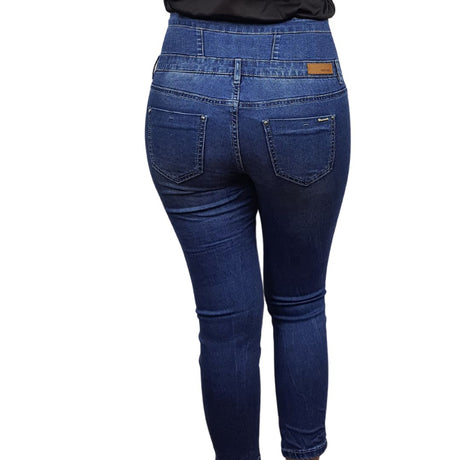 Jeans Vero Moda Azul Oscuro Style YEAH 7/8 HW X-SLIM JEANS(TP-EC-1)