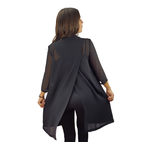 Blazer Vero Moda Negro  Style URIAH 3/4 BLAZER(TP)