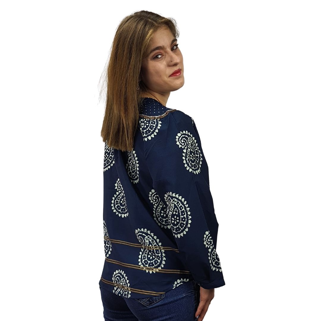 Blusa Rapsodia Kawasaia Inu Azul