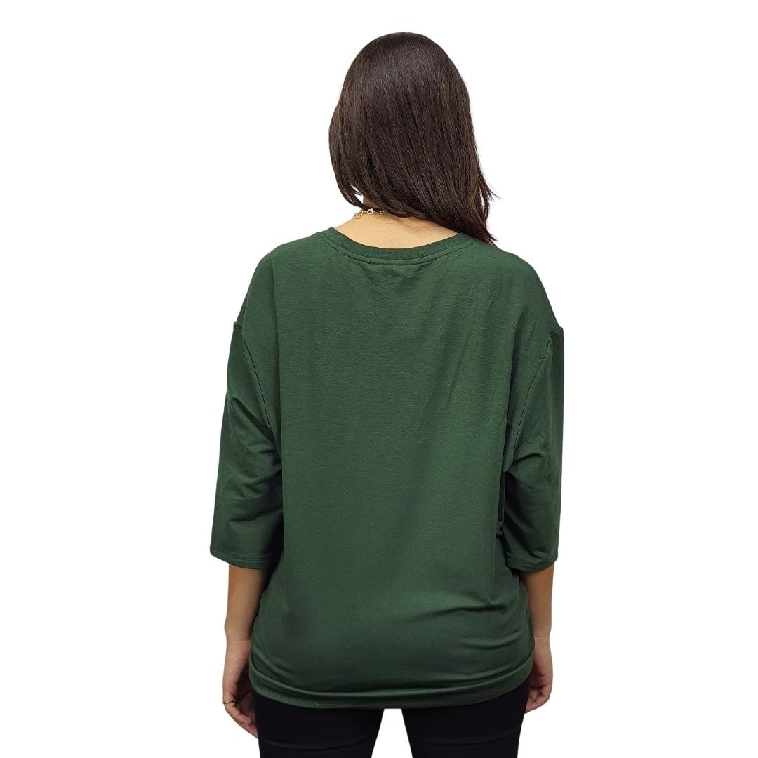 Blusa Vero Moda Verde Style ALINA 3/4 TOP(PM-CT-2)