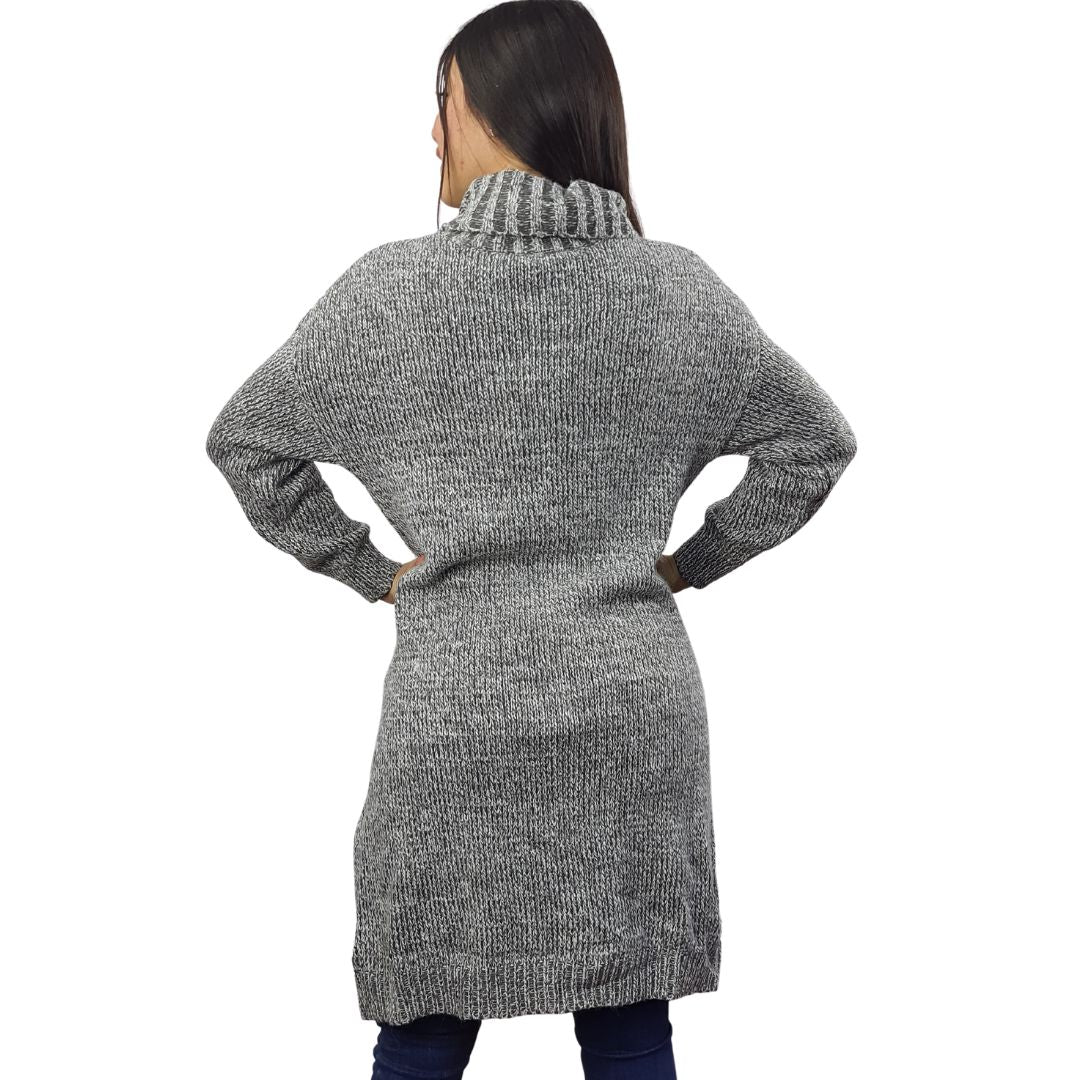 Vestido  Vero Moda Gris Style BELL L/S KNIT(MW-EC-2)