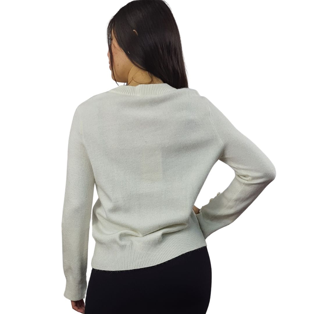 Sweater Vero Moda Blanco Style BELLA L/S KNIT(VMC-DR)