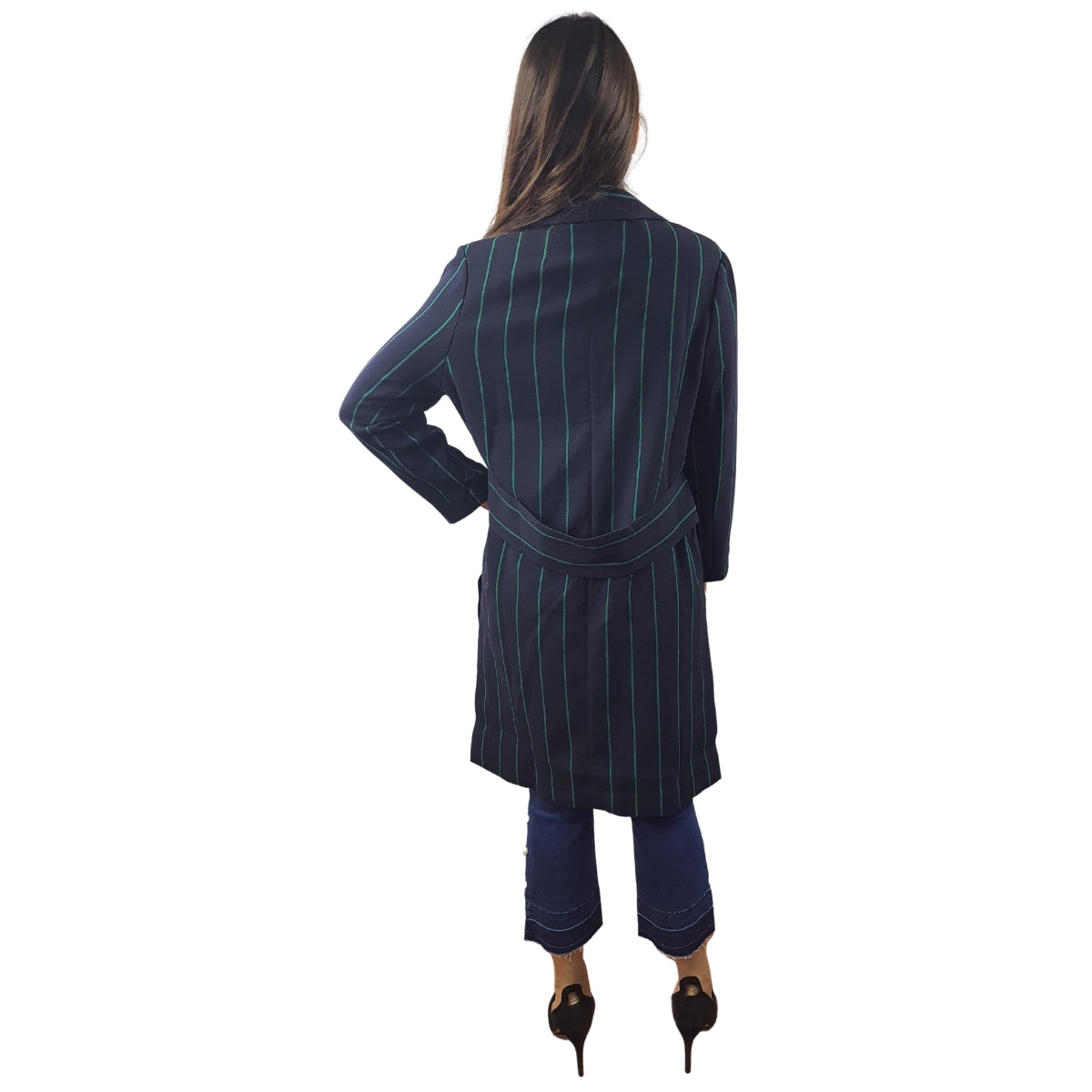 Blazer Vero Moda Azul Oscuro Style PAGE STRIPE 3/4 BLAZER(PM-ET-2)