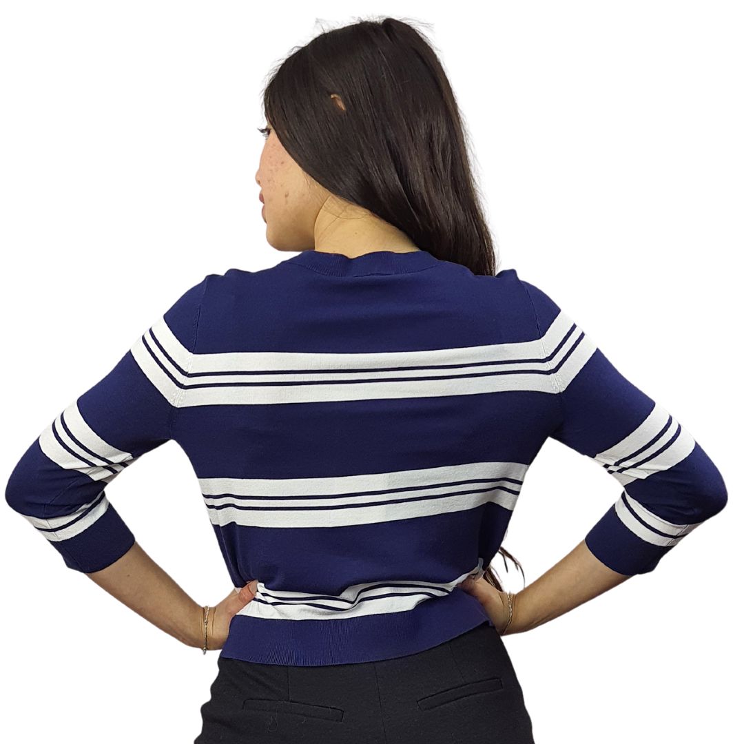 Blusa Vero Moda Azul Style ALL 3/4 KNIT(UM)