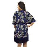 Bata de Pijama  Vero Moda Azul Oscuro Style JULIE 1/2 ROBE(HOMEWEAR)